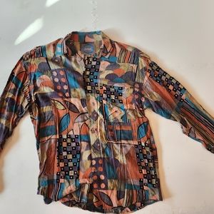 Vintage Haupt men's shirt 90s print XL